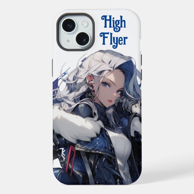 Hoher Flyer iPhone 15 Plus Hülle (Rückseite)