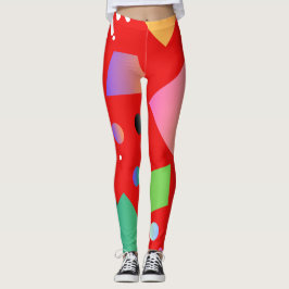 Hoher geometrischer Chili-Hintergrund scharf Leggings