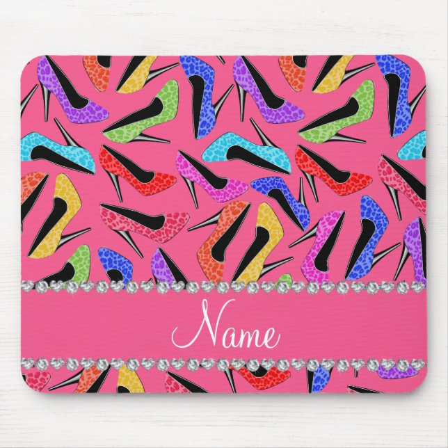 Hoher Heels des personalisierten rosa Mousepad (Vorne)