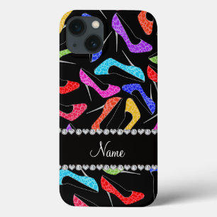 Hoher Heels des personalisierten schwarzen Case-Mate iPhone Hülle