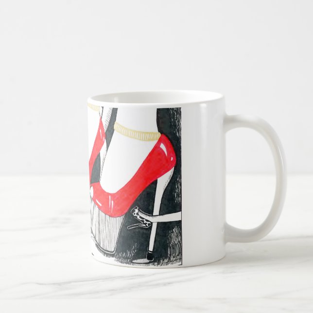 Hoher Heels im Rahmen Kaffeetasse (Rechts)