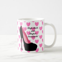 Hoher Heels und höhere Standard-Tasse Kaffeetasse