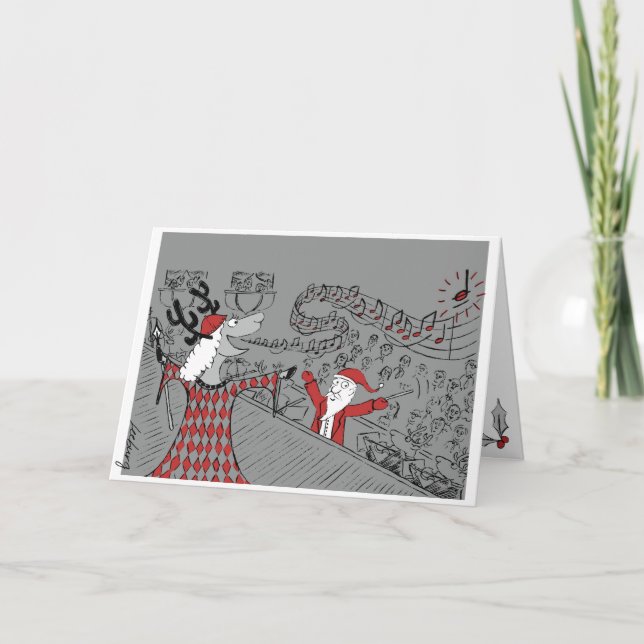 Hoher Hinweis Feiertagskarte (Vorderseite)