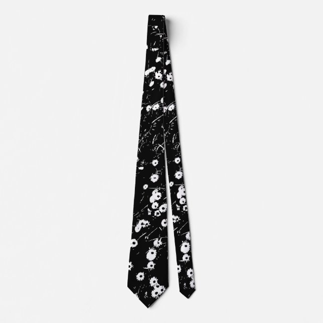 Hoher Kontrast Daisy Lawn 02 Krawatte (Vorderseite)