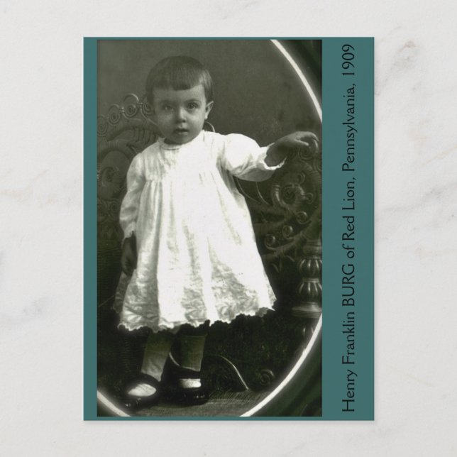 Hoher Mode-Kleinkind von 1909 Postkarte (Vorderseite)