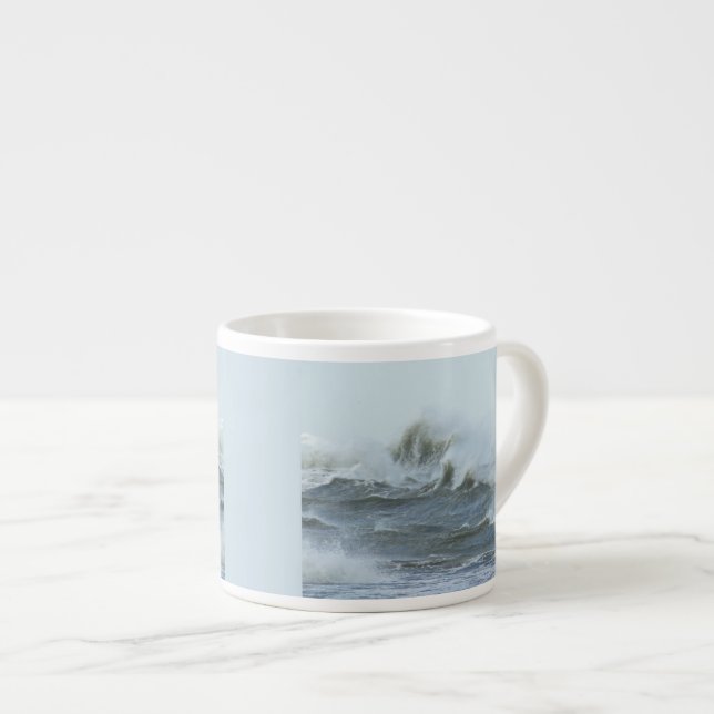 Hoher Surf - Außenbänke Nord Carolina Espressotasse (Vorderseite Rechts)