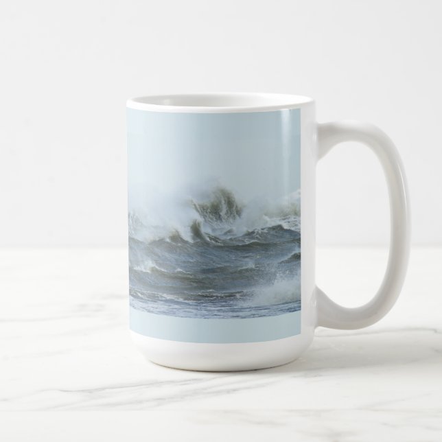 Hoher Surf - Außenbänke Nord Carolina Kaffeetasse (Rechts)