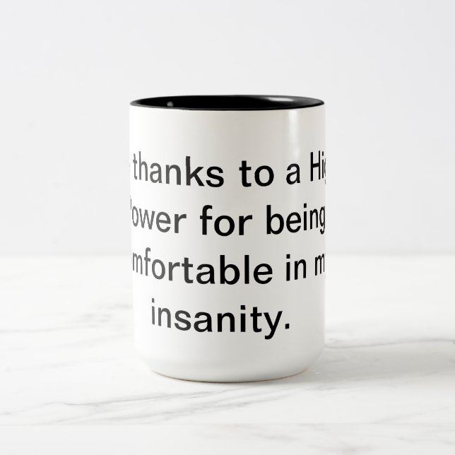 Höhere Power-Kaffee-Tasse Zweifarbige Tasse (Mittel)