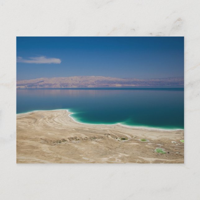 Höhere Sicht auf das Tote Meer Postkarte (Vorderseite)
