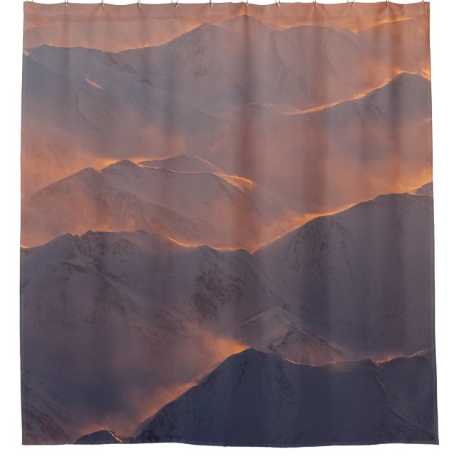 HÖHERE SICHT AUF DEN BERG DUSCHVORHANG (Vorderseite)