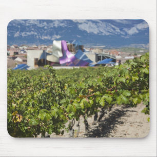 Höhere Stadtsicht und Hotel Marques de Riscal Mousepad