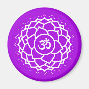 Höheres Bewusstsein Lila Kronen Chakra Magnet