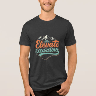 Hohes Ausflugshirt für Herren. Tri-Blend Shirt