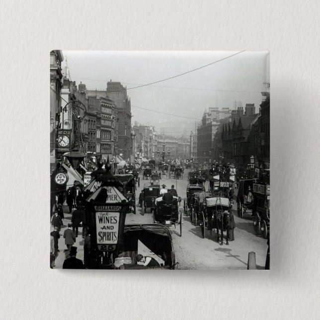 Hohes Holborn, London, c.1890 Button (Vorderseite)
