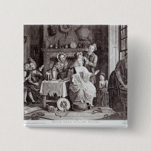 Hohes Leben unter Treppe Button (Vorderseite)