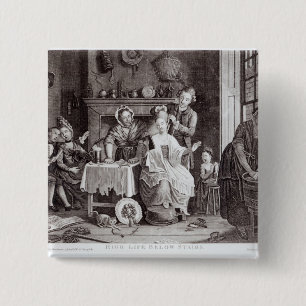 Hohes Leben unter Treppe Button