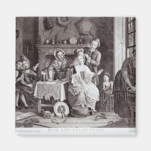 Hohes Leben unter Treppe Magnet