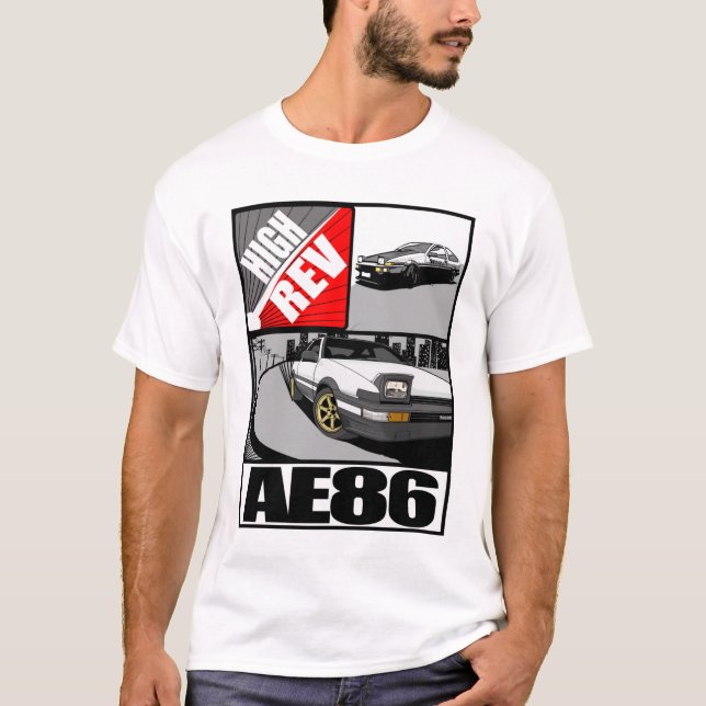 Hohes T-Shirt Rev-AE86 (Vorderseite)