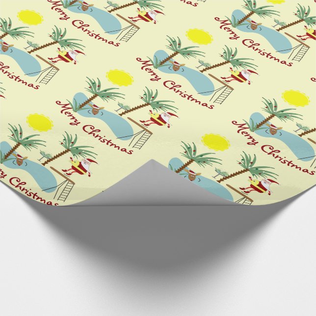 Hohes tauchendes Sankt-WeihnachtsPackpapier Geschenkpapier (Ecke)