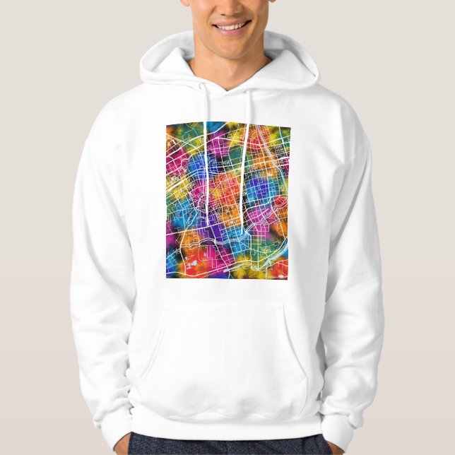 Hohhot China City Map Hoodie (Vorderseite)