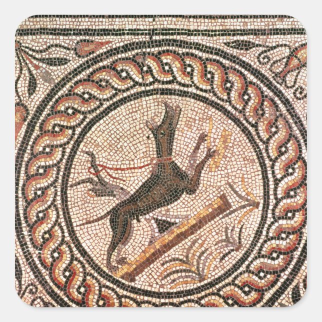 Höhle Canem 2. und 3. Jahrhundert Quadratischer Aufkleber (Vorderseite)