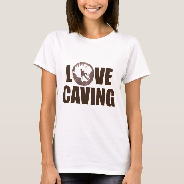 Höhle der Liebe - Höhlenspelunkologie T-Shirt (Vorderseite)