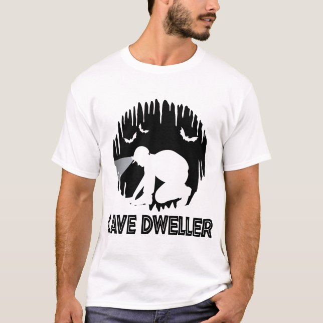Höhle Dweller - Höhlenspelunkologie T-Shirt (Vorderseite)