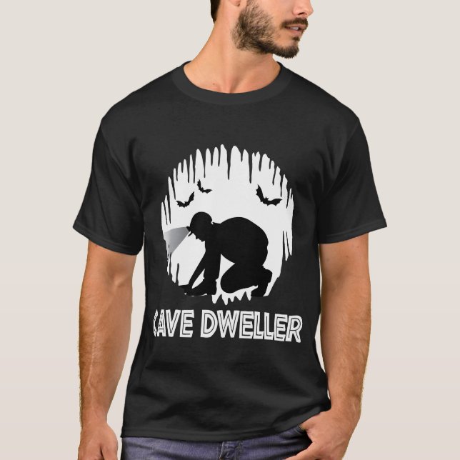 Höhle Dweller - Höhlenspelunkologie T-Shirt (Vorderseite)