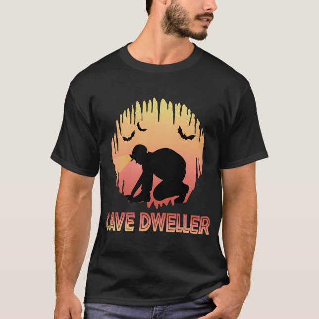 Höhle Dweller - Höhlenspelunkologie T-Shirt (Vorderseite)