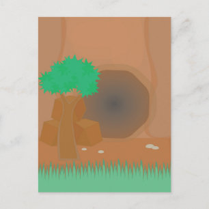 Höhle Feiertagspostkarte