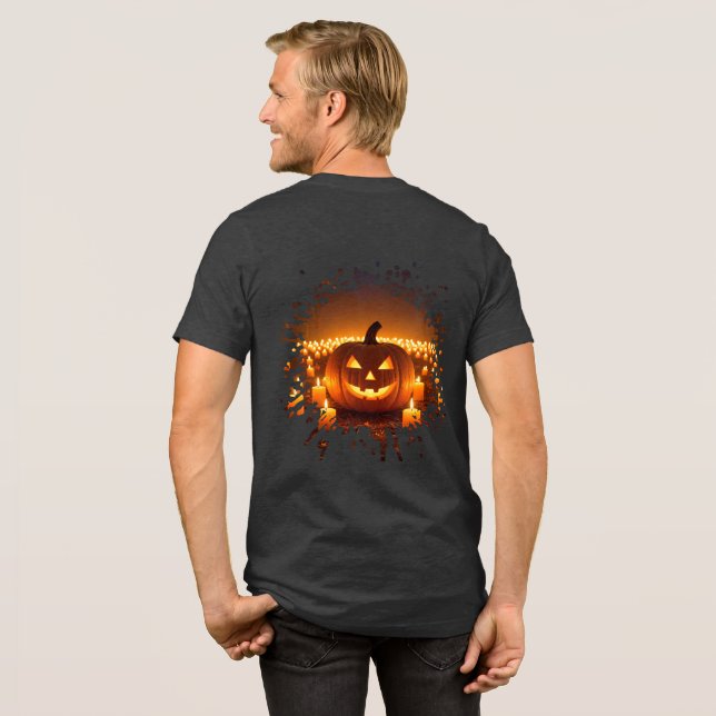 Hohle Flamme Tri-Blend Shirt (Rückseite voll)