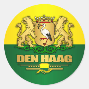 Höhle Haag (Den Haag) Runder Aufkleber