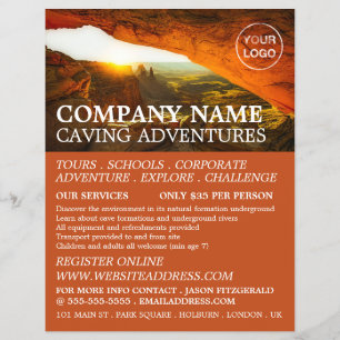 Höhle, Höhlenerlebnis - Werbe-Flyer Flyer