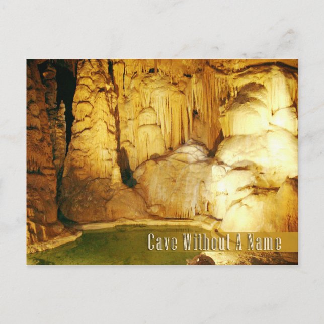 Höhle ohne Namen, Boerne, Texas Postkarte (Vorderseite)