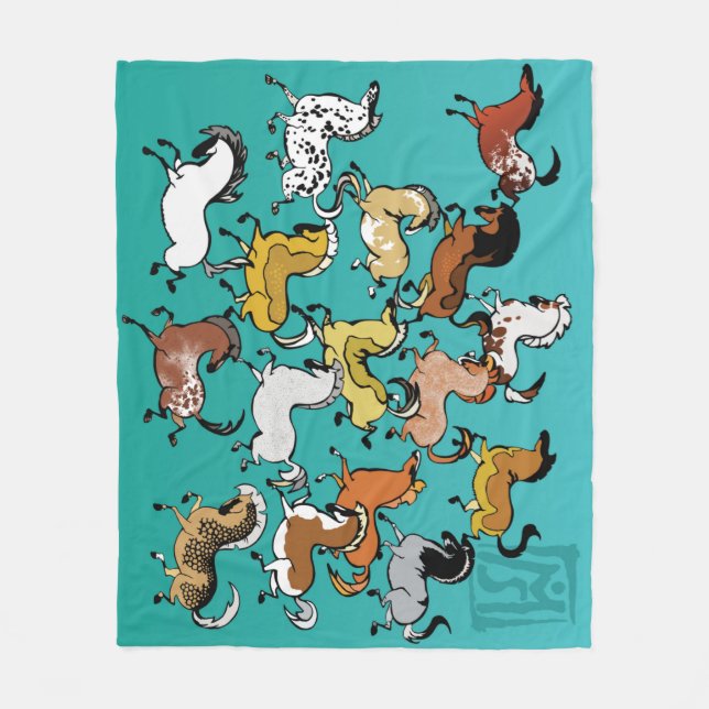 Höhle Pony Fleece Blanket 2 (Vorderseite)