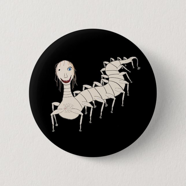 Höhlen-Angler Button (Vorderseite)