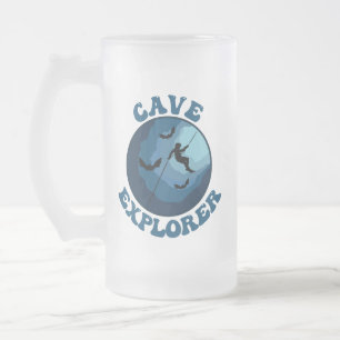 Höhlenentdecker Höhlenhöhle Spelunkierung Mattglas Bierglas