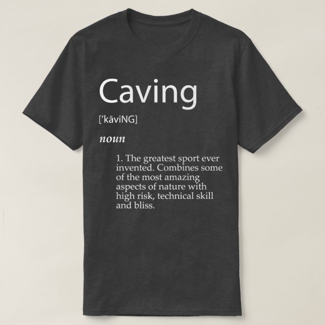 Höhlenerkundungsabwehr T-Shirt (Design vorne)
