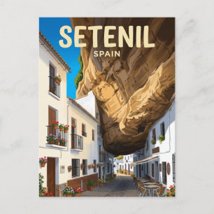 Höhlenhäuser von Setenil de las Bodegas Spanien Postkarte