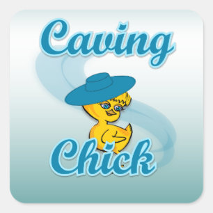 Höhlenkorb #3 quadratischer aufkleber