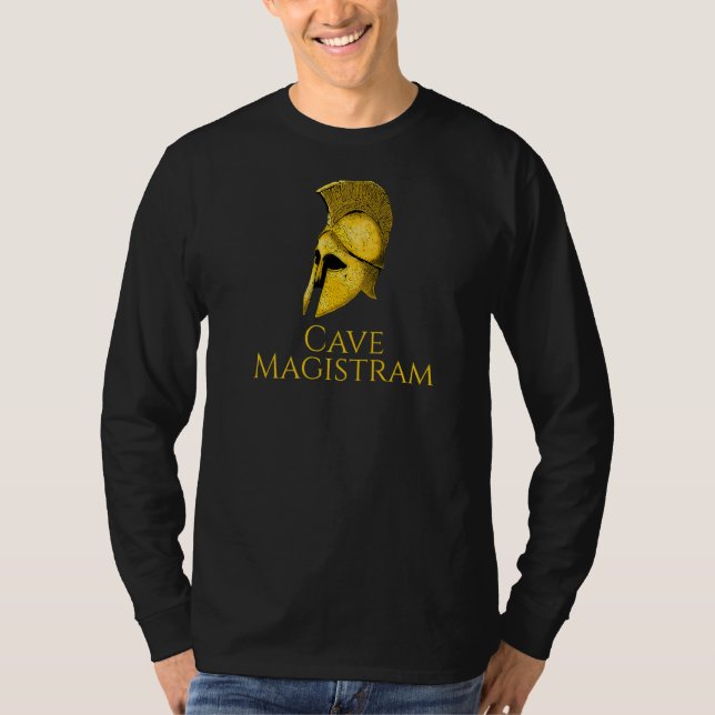 Höhlenmagistram hüten Sie sich vor dem Lehrer Lati T-Shirt (Vorderseite)