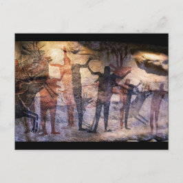 Höhlenmalerei Rock Art Postkarte