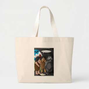 Höhlenmensch Erfindung Lustige Geschenke T-Shirts Jumbo Stoffbeutel