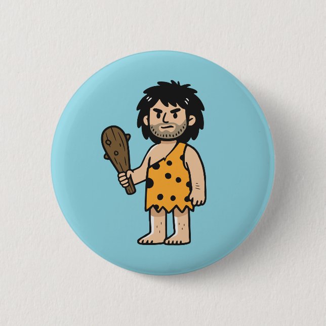 Höhlenmensch Throk Button (Vorderseite)