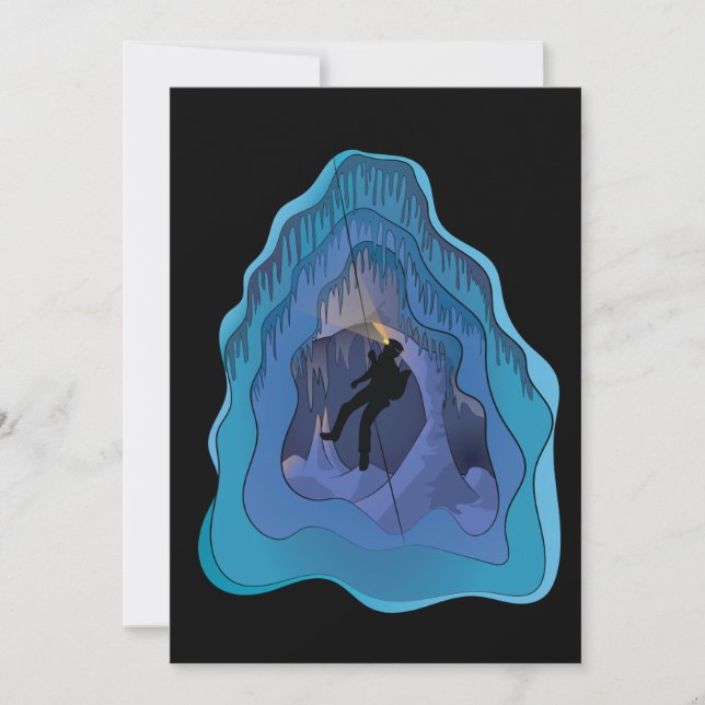 Höhlenspelunking-Untergrund (Vorderseite)