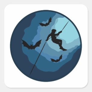 Höhlenspelunktion Spelloologie Quadratischer Aufkleber