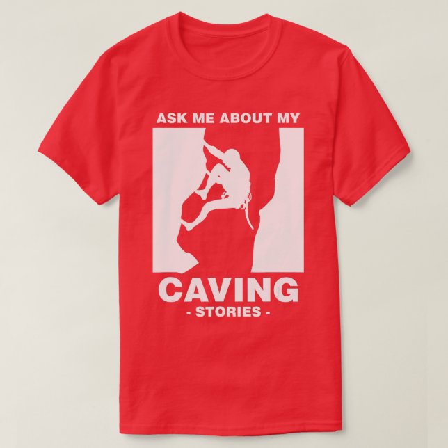 Höhlenstories Spelunker Höhle Walker Na T-Shirt (Design vorne)