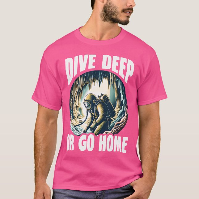 Höhlentauchen T-Shirt (Vorderseite)