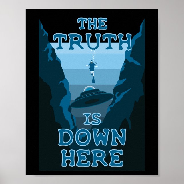Höhlentauchen & UFO - Die Wahrheit ist hier unten Poster (Vorne)