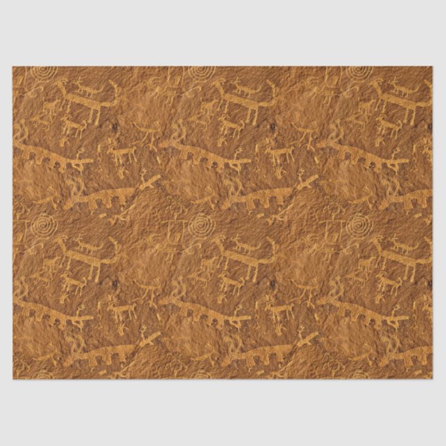 Höhlenzeichnung - Zwirn- oder Entdeckungspapier Seidenpapier (Vorderseite)